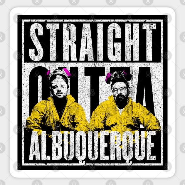 Straight Outta Albuquerque (Variant) Sticker by huckblade